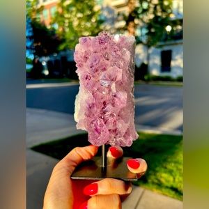 Beautiful Large Amethyst on Stand from Brazil